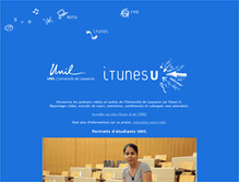Tablet Screenshot of itunes.unil.ch